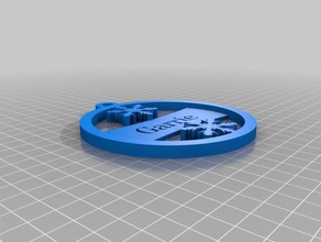 2 garrie süs madalyon tanesi dekor özelleştirilmiş 3d print model - Mito3D
