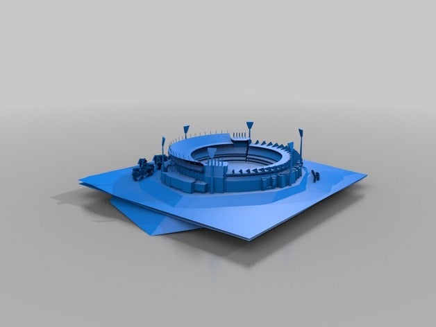 o melbourne cricket ground edifícios estruturas 3D print model - Mito3D