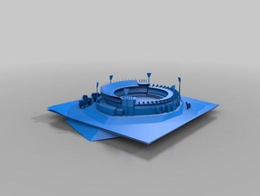 melbourne cricket ground buildings structures 3d print model - Mito3D
