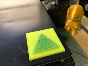 indicadora de superficie caliente 3d la impresora partes cama cambio color verde temperatura amarillo 3d print model - Mito3D