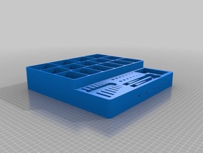 screw-allen key multipurpose tool box holders boxes 3d print model - Mito3D