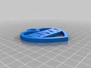 rita corazón de mando llaveros colgante 3d print model - Mito3D