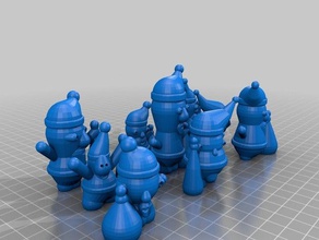 il mio personalizzata di babbo natale casuale anche sculture 3d print model - Mito3D