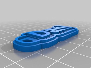 etiqueta de dani llaveros personalizado 3d print model - Mito3D