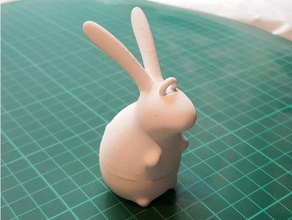 lapin de décoration sculptures bunny noël pâques arbre décorations ornements d'arbre 3d print model - Mito3D