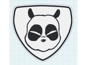 yamaha grizzly panda emblem sport outdoors 3d print model - Mito3D
