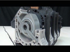 4rotor wankel rotativo engineworking modelo mecánica los juguetes mazda nsfw 3d print model - Mito3D