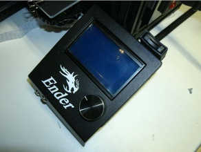 ender 3 lcd cover micro sd holder 3d printer parts creality back card 3d print model - Mito3D