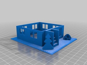 house two floors2 household 3d print model - Mito3D