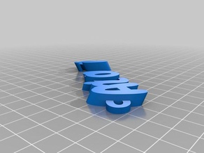 mi personalizados iamburnys v2text nombre llavero mando llaveros 3d print model - Mito3D