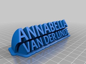 annabella 2 office personalizado 3d print model - Mito3D