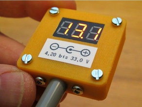 mini-voltmeter - Elektronik dc-voltmeter led-voltmeter 3d print model - Mito3D