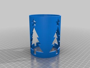 christmas tree candle sleeves decor 3d print model - Mito3D