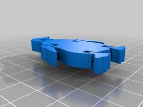 articulada penguin animais flexi tux pinguim 3d print model - Mito3D