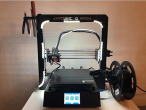 anycubic i3 mega 12mm led strip holder 3d printer accessories mount 3d print model - Mito3D