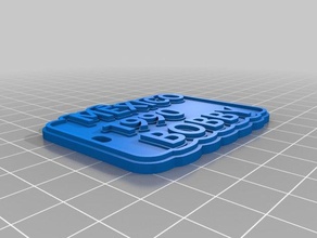 bobby tag keychain keychains customized 3d print model - Mito3D