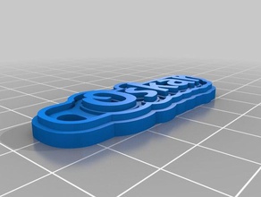 oskar avaimenpera keychains customized 3d print model - Mito3D