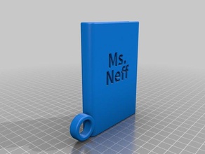 book keychains customized 3d print model - Mito3D