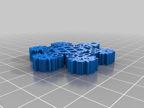 smalldiamondflakes etkileşimli sanat özelleştirilmiş 3d print model - Mito3D