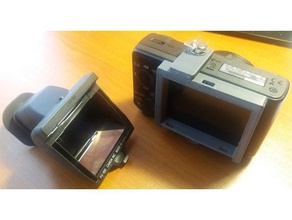 canon fu100 viewfinder sony hx50v lcd adaptor camera 3d print model - Mito3D