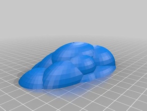 cloud interne de l'espace la led sculptures 3d print model - Mito3D