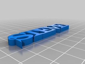 meine angepasste steve maßgeschneiderte Namen Schlüsselanhänger 3d print model - Mito3D