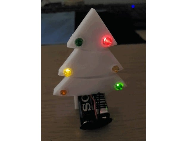 Weihnachtsbaum led-slots Dekor 3D print model - Mito3D