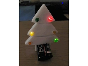 árvore de natal led slots decoração 3d print model - Mito3D