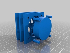 40mm pc fan holes computer fixing 3d print model - Mito3D