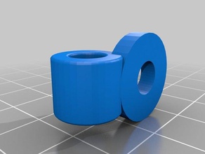 solo tornillo de la brida plástico del soporte organización 3d print model - Mito3D
