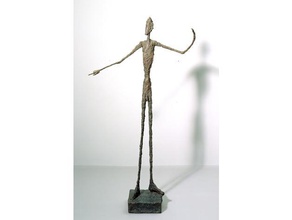 alberto giacometti homem apontando varreduras réplicas Digitalização em 3d 3df zepher bronze meshmixer fotogrametria escultura estátua 3d print model - Mito3D