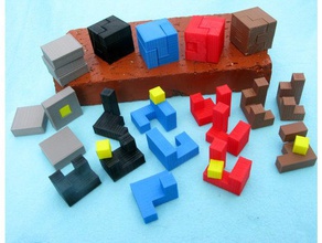 five hide cube puzzles 3d print model - Mito3D