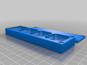 4x1 30x30mm vite vassoio magnetico coperchio il fai da te personalizzato 3d print model - Mito3D