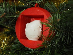 mouse christmas ball boule no&eumll sourie decor noel decoration tree holidays 3d print model - Mito3D