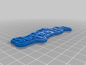 my customized xmas gift tag steph andy signs logos 3d print model - Mito3D
