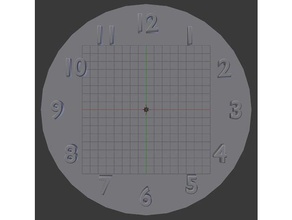 generico quadrante dell'orologio arredamento 3d print model - Mito3D
