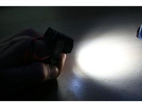 dedo de la lámpara diy batería el guante led 3d print model - Mito3D