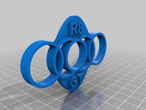handspinner audi r8 gt - Spielzeug Spiele fidget hand spinner 3d print model - Mito3D