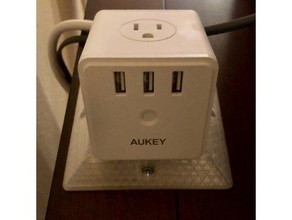 aukey cubo faixa de energia base organização 3d print model - Mito3D