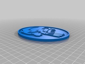punisher flag cut 3d printing 3d print model - Mito3D