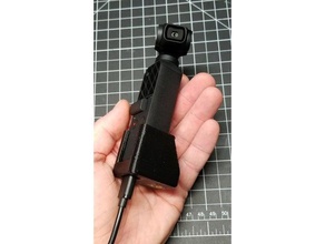 osmo-Tasche-Stativ-mount v2-charge-port Kamera dji gimbal 3d print model - Mito3D