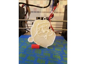 santa ornament Dekor Weihnachten Urlaub Dekoration 3d print model - Mito3D