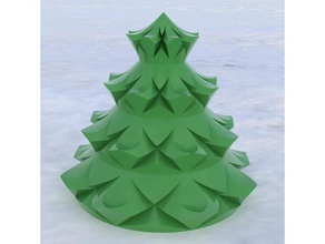 christmas tree art ornament xmas 3d print model - Mito3D