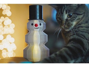 mr dazzle snowman light decor christmas frosty fun holiday lamp night ornament xmas 3d print model - Mito3D