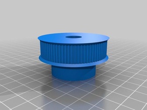 16-12-18 80 gt2 tooth pulley 3d printer parts customized 3d print model - Mito3D