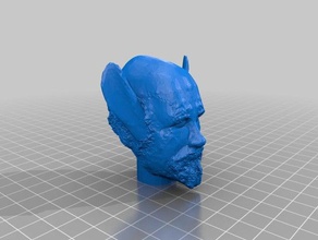 art head bunny ears 3d printing donkey face grandpa jackass 3d print model - Mito3D