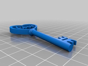 uzun zaman iskelet anahtar güncellenen yuvarlak hediye takı Anahtarlık kolye Sevgililer Günü hediyeleri 3d print model - Mito3D