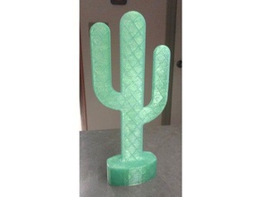 cactus albero 2d art in arizona la decorazione deserto saguaro 3d print model - Mito3D
