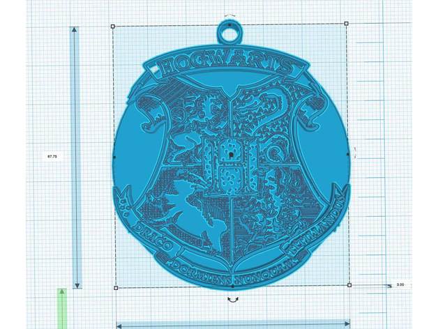 medaillon harry potter Schmuck medaille Anhänger pendentif 3D print model - Mito3D
