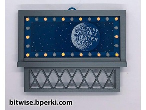 mystery science theater 3000 billboard Dekor Weihnachten ornament mst3k 3d print model - Mito3D